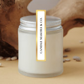 Étiquettes Simple Tamper Or Proof Mince Candle Jar Tin Étique