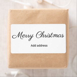étiquettes simples de noël ajoutez votre texte l