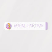 Étiquettes Sirène Couleur Codé Fille étanche Nom (Design 1)