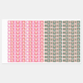 Étiquettes Six 6 lettres nom fille rectangulaire fer Patch (Feuille)