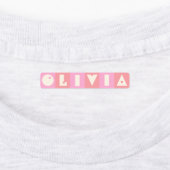 Étiquettes Six 6 lettres nom fille rectangulaire fer Patch (Apposé)