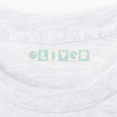 Étiquettes Six 6 lettres nom garçon rectangulaire fer Patch (Apposé)