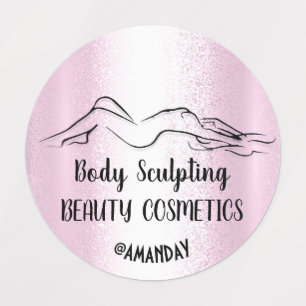 Étiquettes Slim Body Cosmetics Balm Soap Sculpter rose Nouvea