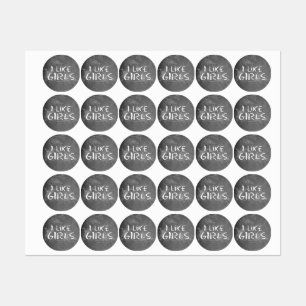 Étiquettes SlipperyJoe's J'aime les filles sale tableau de bo