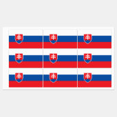 Étiquettes Slovakia Flag (Feuille)