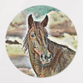 Étiquettes smartmix animal - cheval 2 (Design 2)