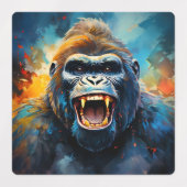 Étiquettes Smiling gorilla (Design 2)