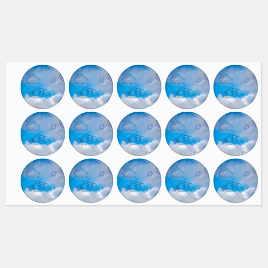Étiquettes Soap bubbles (Feuille)