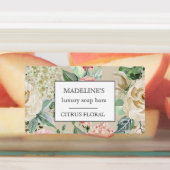 Étiquettes sodas fleuris à ressort élégant adhésif (Apposé)