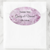Étiquettes Soft Pink Hydrangea Mariage Merci Favor (Sac)