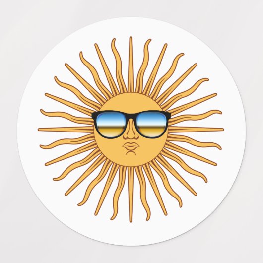 Étiquettes Soleil dans les décalques (Design 1)