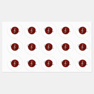 Étiquettes Song_Drum Feuille d'autocollants étanche en éther