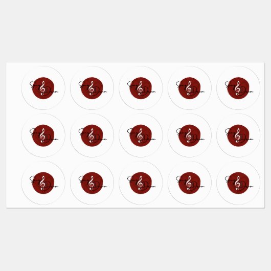 Étiquettes Song_Drum Feuille d'autocollants étanche en éther (Feuille)