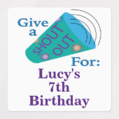 Étiquettes Sortie d'appel personnalisable (Design 1)