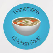 Étiquettes Soupe de poulet (Design 1)