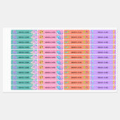 Étiquettes sous les mers Waterproof Name Étiquettes. (Feuille)