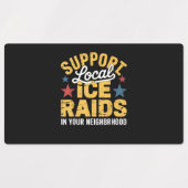 Étiquettes Soutien à l'immigration ICE (Design 2)