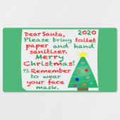 Étiquettes Souvenir de Noël 2020 (Design 1)