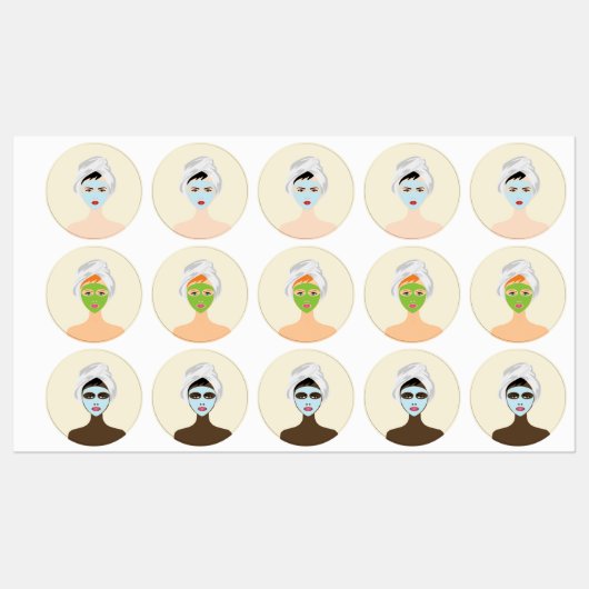 Étiquettes Spa (Feuille)