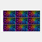 Étiquettes spirale psychedelique spirale Fibonacci (Feuille)