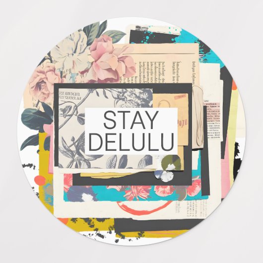 Étiquettes Stay Delulu (Design 3)