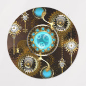 Étiquettes Steampunk Rusty Background (Design 2)