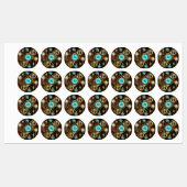 Étiquettes Steampunk Rusty Background (Feuille)