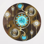Étiquettes Steampunk Rusty Background (Design 2)