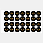 Étiquettes Steampunk wings (Feuille)