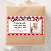 étiquettes Sticker 100 ans - Facile à Customiser (En situation)