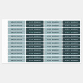 Étiquettes Style moderne Nom de recherche | Fer gris bleu (Feuille)