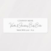 Étiquettes Style moderne typographie Script Beauté Produit (Design 1)