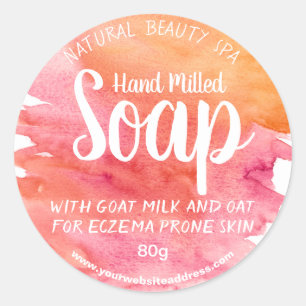 Étiquettes Sunset Watercolor Soap