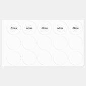 Étiquettes supprimer mon texte ajouter ma propre conception M (Feuille)