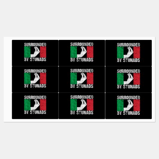 Étiquettes Surrounded by Stunads (Feuille)