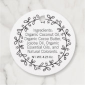 Étiquettes Suspendues 2 Faces Fabriquées Avec Amou (Dos)