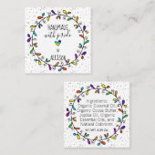 Étiquettes Suspendues Recto-Verso Arc-en-Ciel Fait (Devant / Derrière)