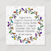 Étiquettes Suspendues Recto-Verso Arc-en-Ciel Fait (Dos)