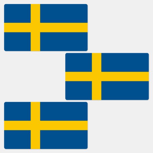 Étiquettes Sweden Flag (Groupe)