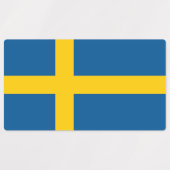Étiquettes Sweden Flag (Design 1)