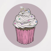 Étiquettes Sweet Proposition Cupcake (Design 1)