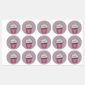 Étiquettes Sweet Proposition Cupcake (Feuille)