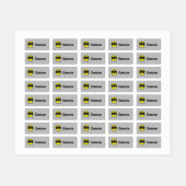 Étiquettes Symbole Batman | Bat Circle Logo (Feuille)