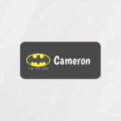 Étiquettes Symbole Batman | Logo Oval de chauve-souris (Design 1)