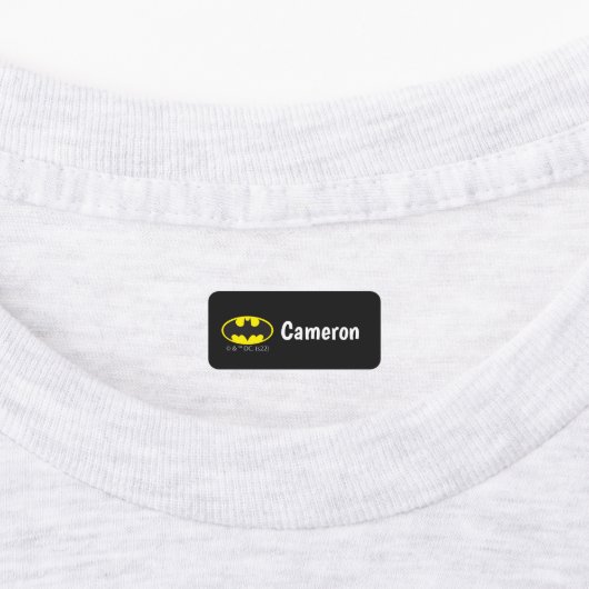 Étiquettes Symbole Batman | Logo Oval de chauve-souris (Apposé)