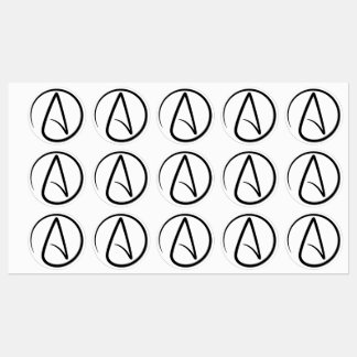 Étiquettes Symbole de l'athéisme - Signe athée