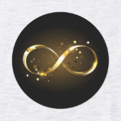 Étiquettes Symbole d'infini doré (Design 2)