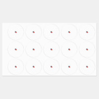 Symbole du coeur rouge créé avec des lignes lisses