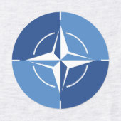 Étiquettes Symbole du drapeau de l'OTAN ONAT Traité de l'Atla (Design 1)