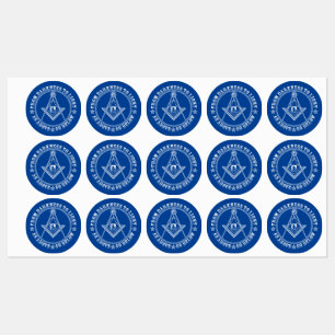Étiquettes Symbole franc-maçonnerie